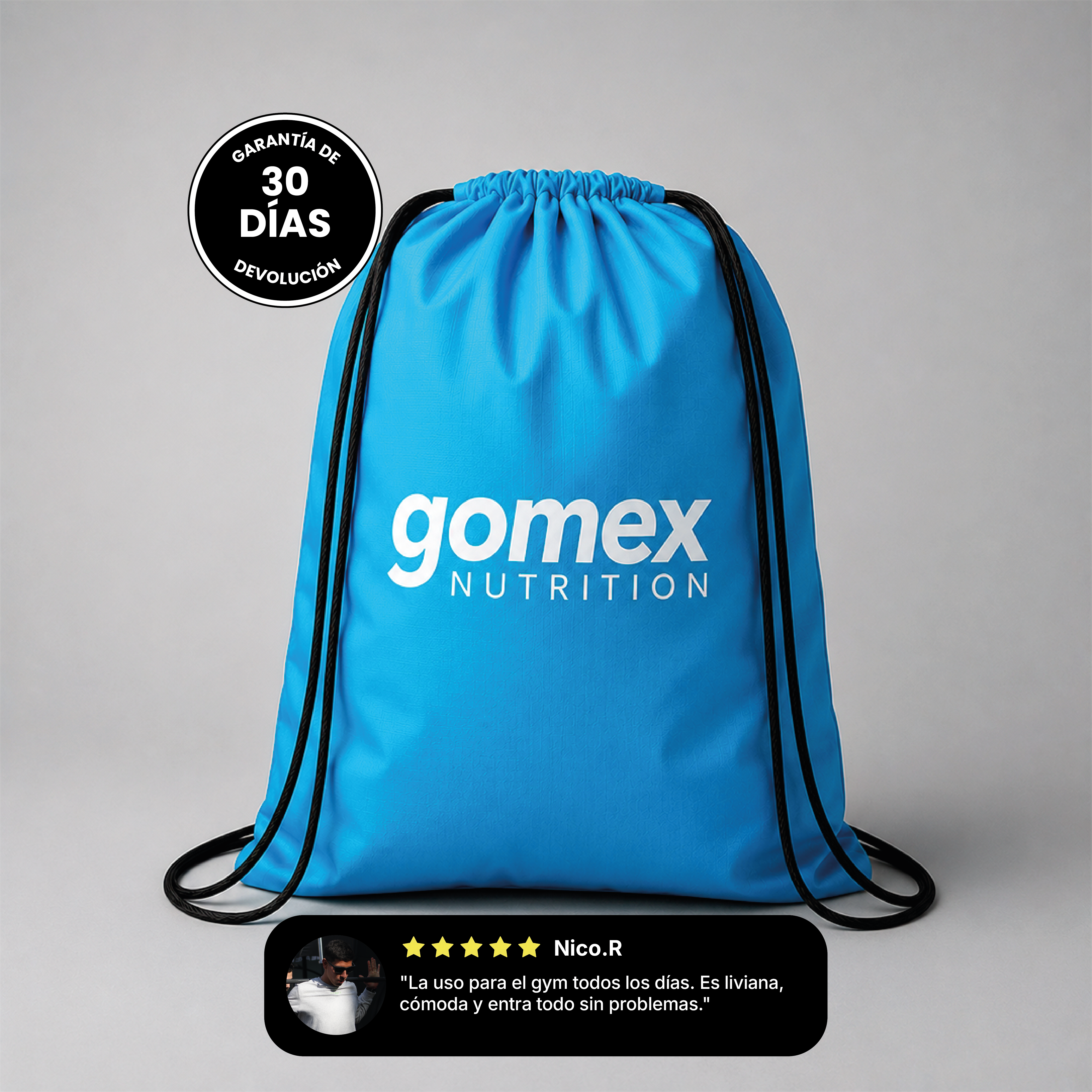 Mochila Gym GOMEX | Liviana, Impermeable y Lista para Entrenar